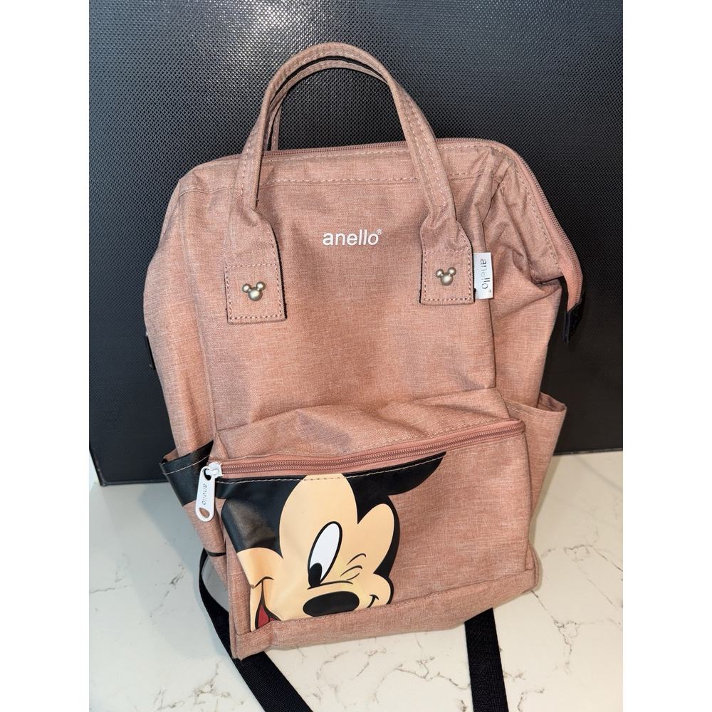 Anello Mickey Mouse backpack Pink Mauve Cooler Disneyland Travel Bag - Picture 2 of 11